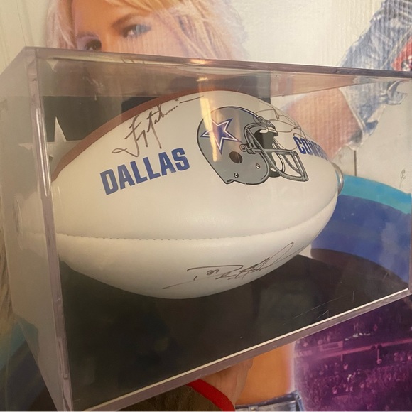 Vintage 90s Authentic Autographed Dallas Cowboys Super Bowl Champs Football - Picture 6 of 10